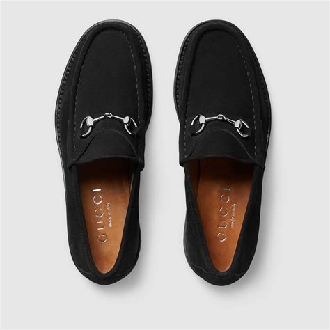 mens gucci black suede shoes|gucci suede loafers for men.